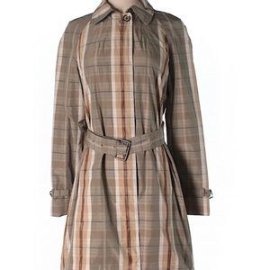 Banana republic plaid raincoat